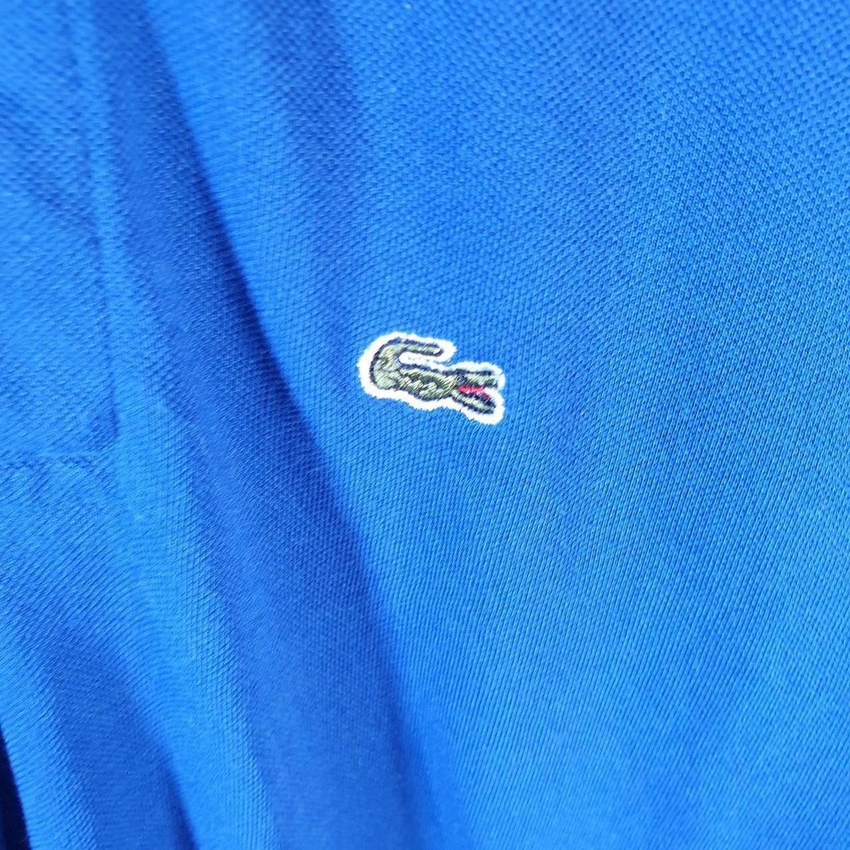 Vintage Lacoste Polo Shirt Men’s Large Blue Regular Fit Embroidered Logo