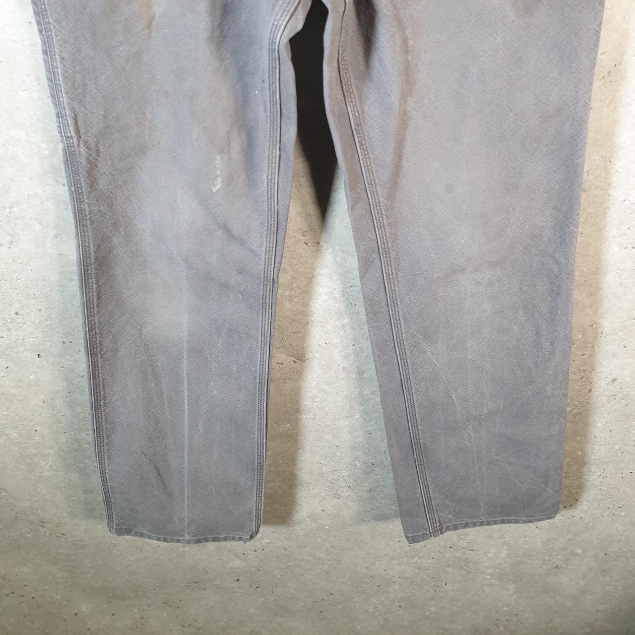 Vintage Carhartt Carpenter Trousers Mens W30 L32 Grey Relaxed Fit Workwear Thrashed