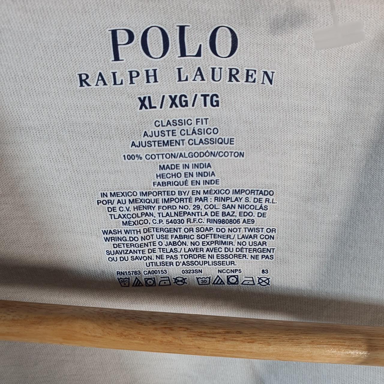 Vintage Ralph Lauren Polo Sport T Shirt Men’s XL White Classic Fit Embroidered Pony C8638