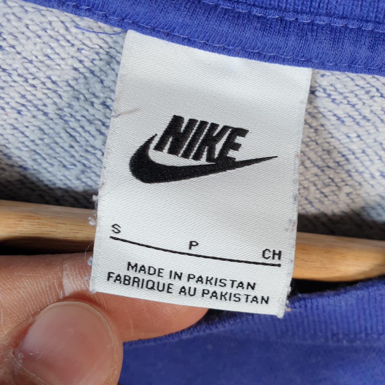 Vintage Nike Club Cropped Sweatshirt Womens Small Blue Swoosh Y2K Pullover Logo