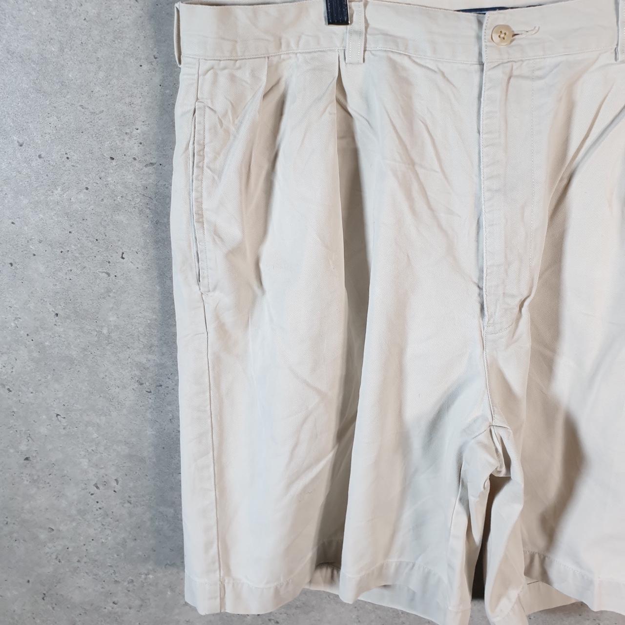 Vintage Ralph Lauren Polo Shorts Jorts Chino Cargo Men’s W38 Beige Baggy Cotton