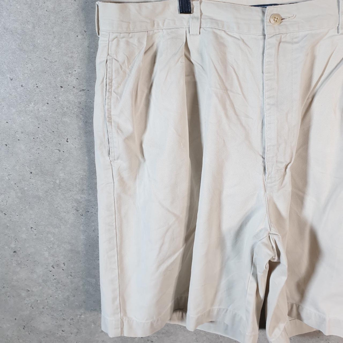 Vintage Ralph Lauren Polo Shorts Jorts Chino Cargo Men’s W38 Beige Baggy Cotton