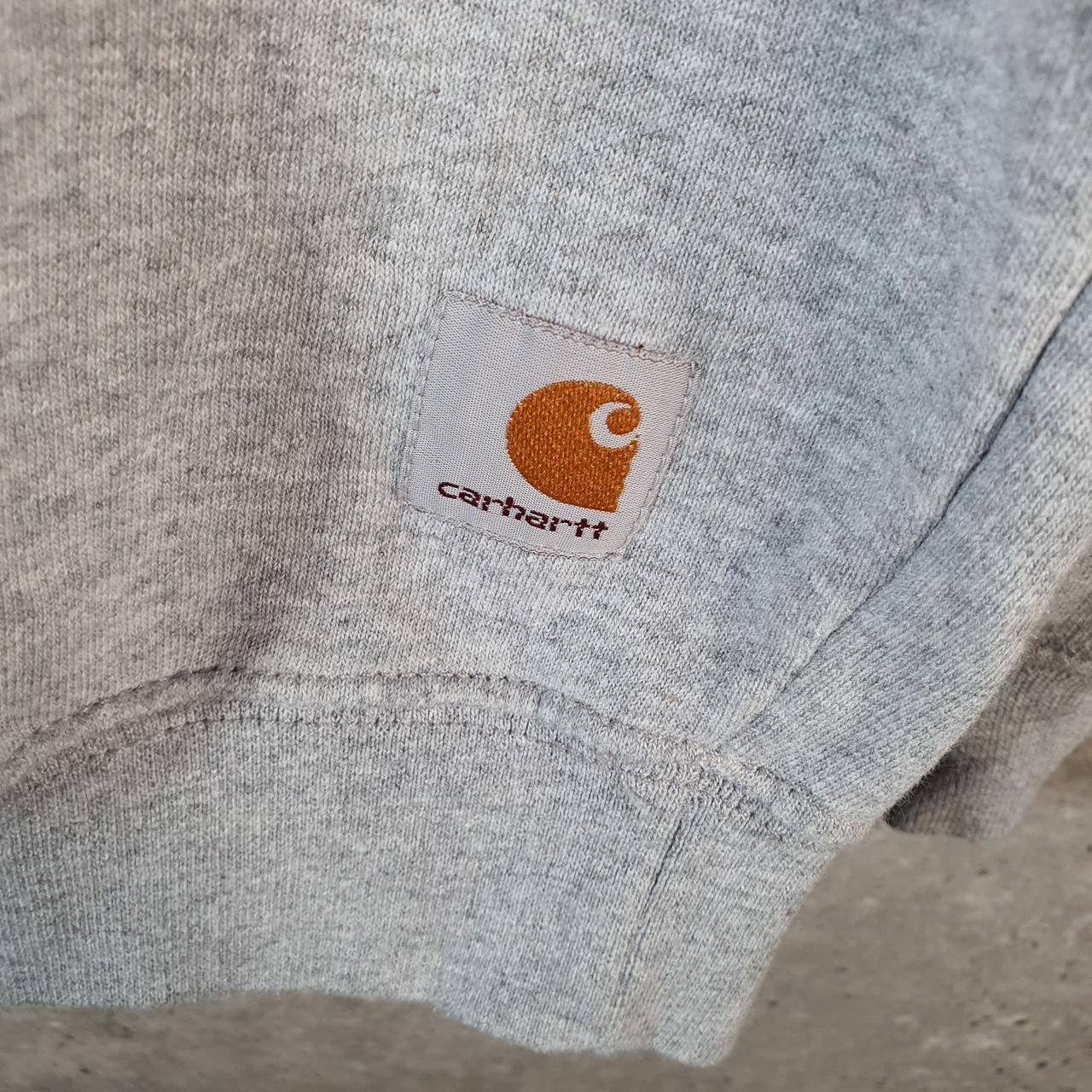 Vintage Carhartt Sweatshirt Men’s Medium Grey Pullover Blank USA Loose Fit