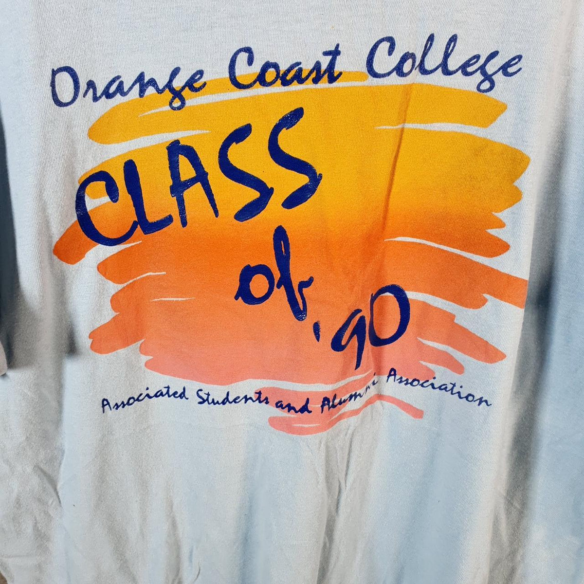 Vintage Oneita USA Orange Coast College Single Stitch T Shirt Men’s XL Blue Big Fish Vintage