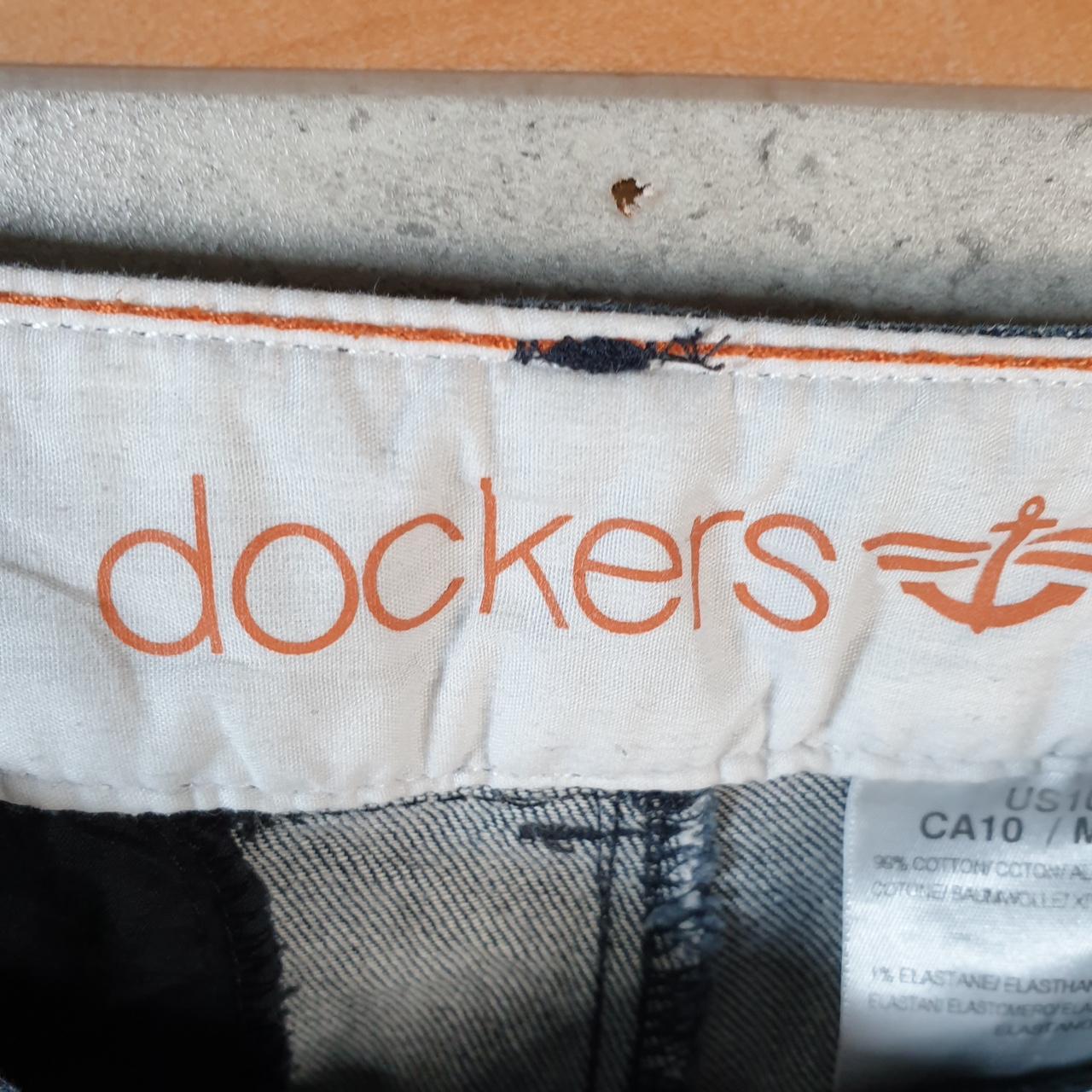 Vintage Dockers Chino Shorts Jorts Cargo Womens W32 Grey Baggy Cotton