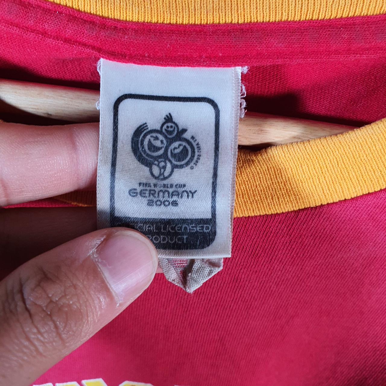 Vintage Adidas Germany 2006 FIFA World Cup Spain T Shirt Shirt Men’s XL Red Football