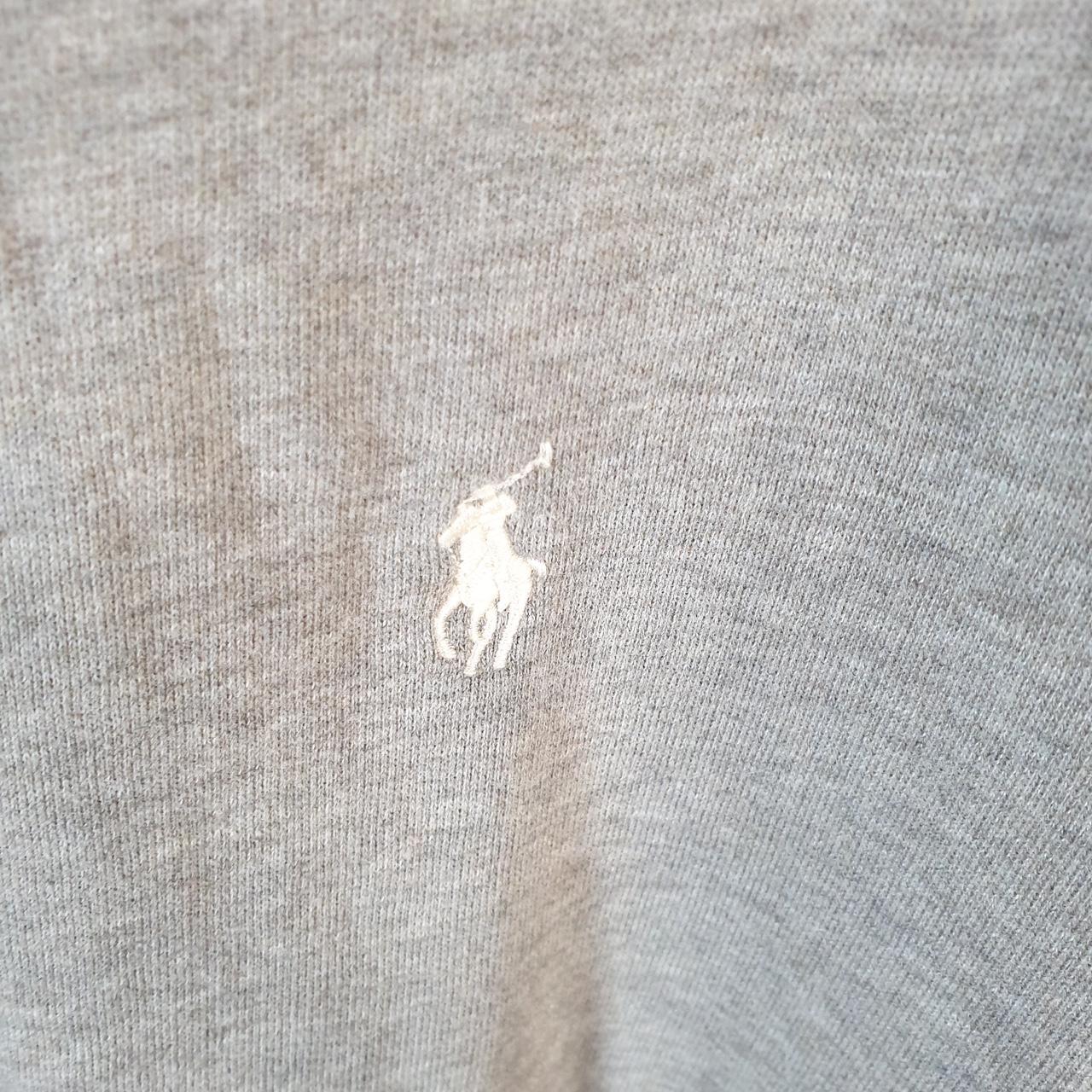 Vintage Ralph Lauren Polo Sweatshirt Womens XL Grey Cotton Pullover Pony
