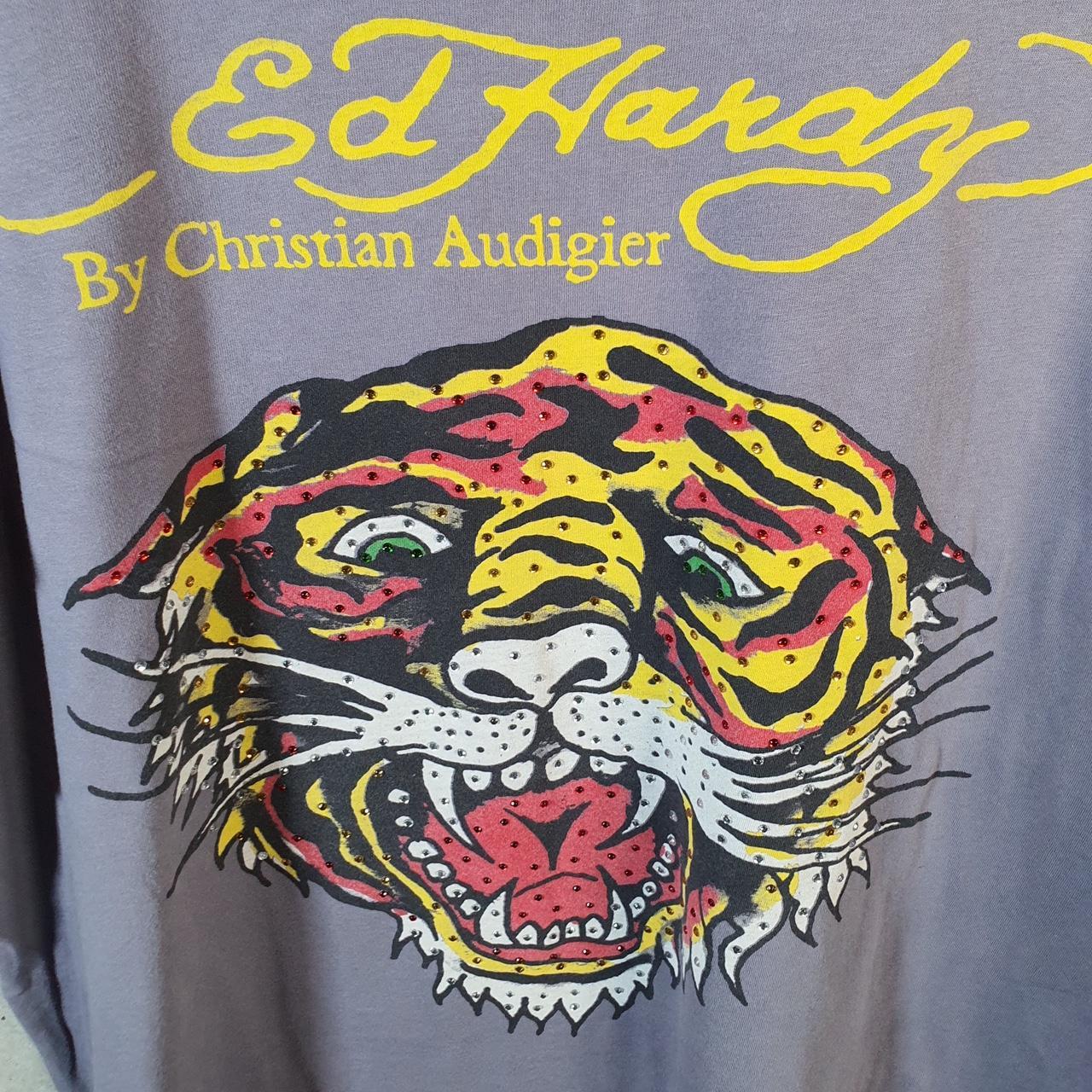 Vintage Ed Hardy T Shirt Men’s XL Christian Audigier Love Heart Graphic Skull Y2K