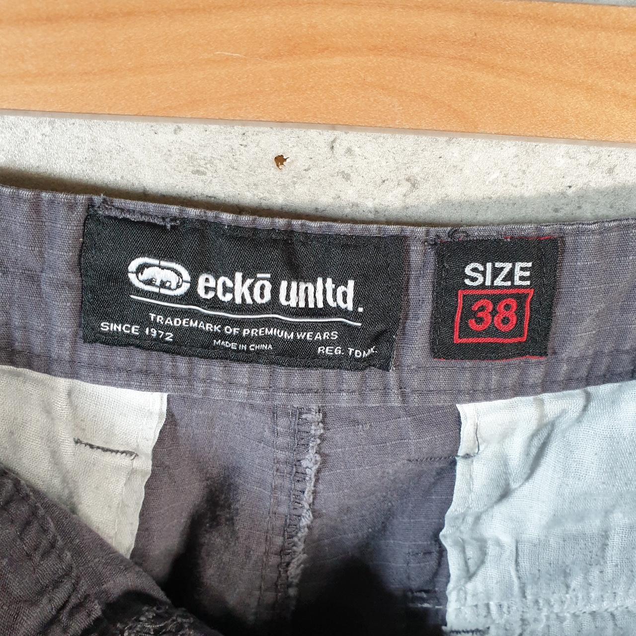 Vintage Ecko Unltd. Chino Shorts Jorts Cargo Mens W38 Grey Baggy Cotton
