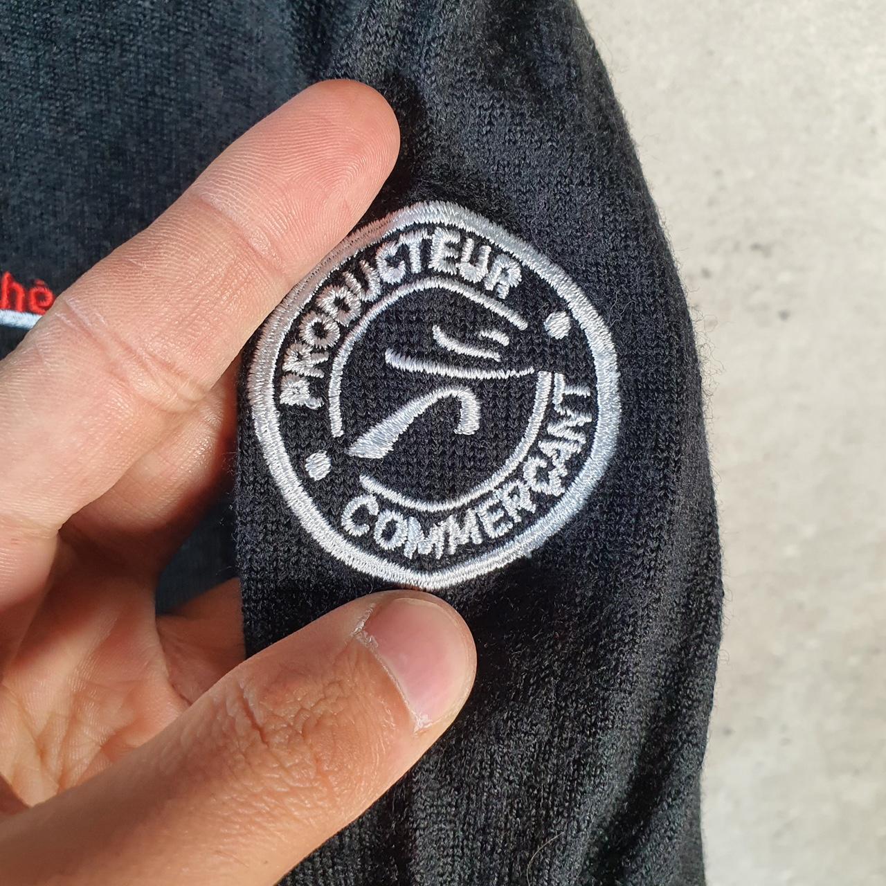 Vintage Mulliez Flory Knit Sweater Men’s XL Black Y2K Pullover Casual