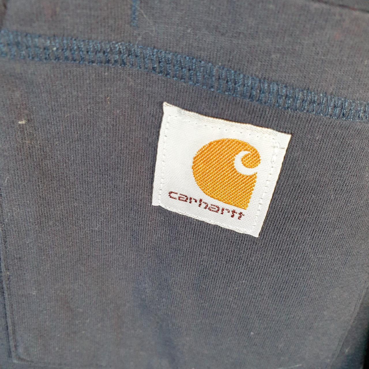 Vintage Carhartt Pocket T Shirt Men’s Medium Blue Workwear Chore Utility Relaxed Fit