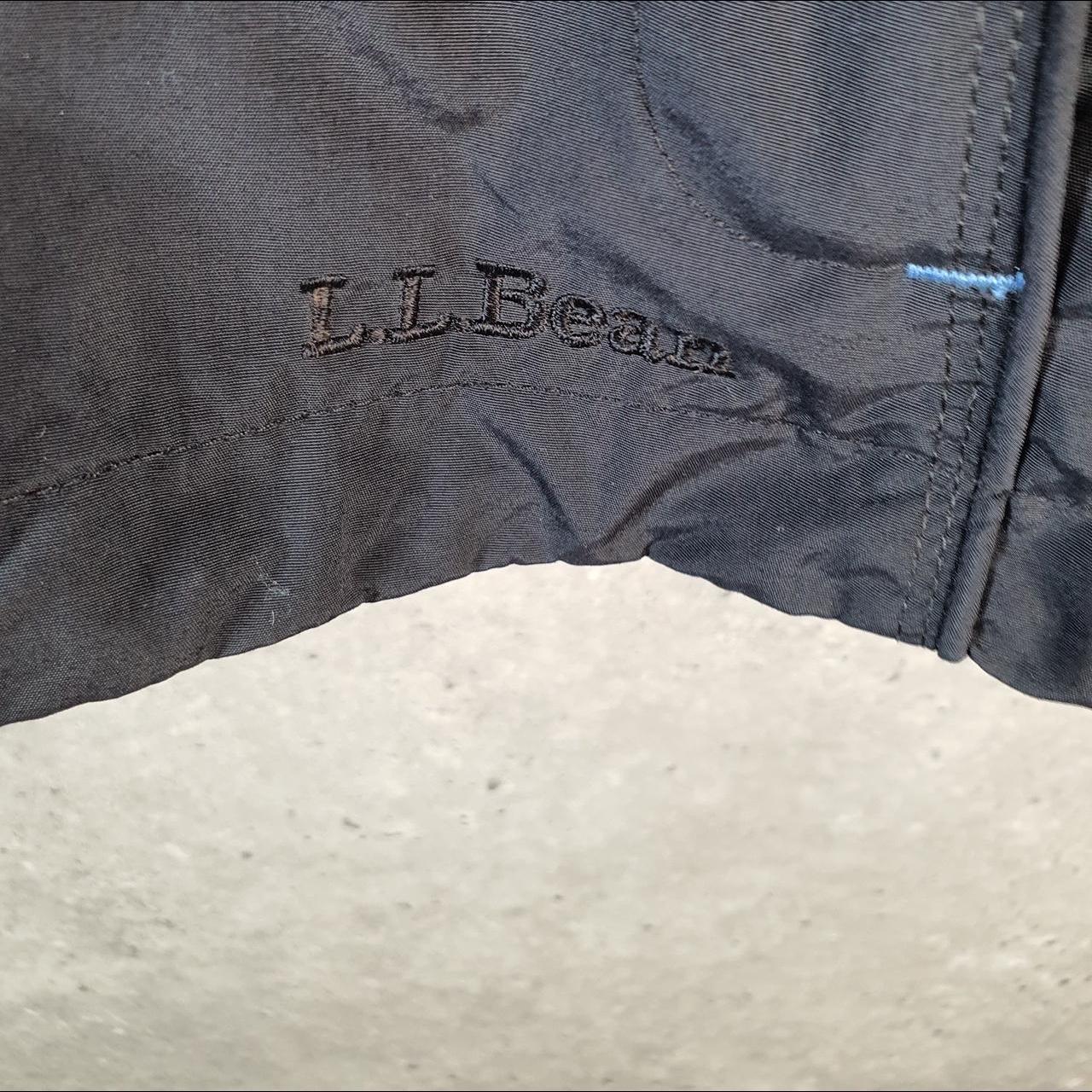 Vintage L.L. Bean Outdoors Nylon Jacket Mens Large Black Waterproof Shell