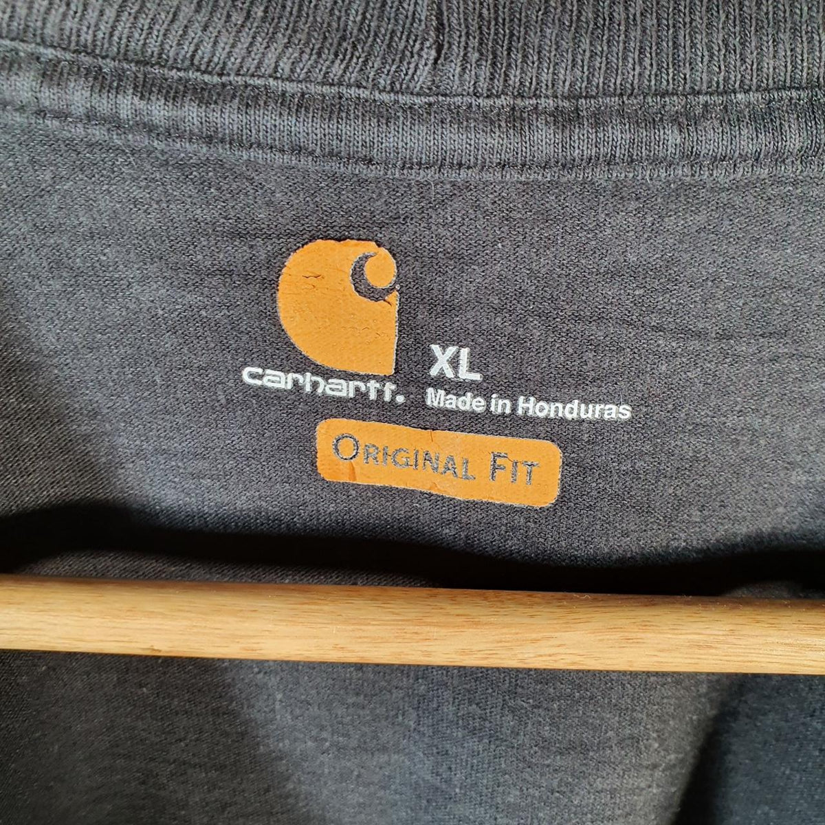 Vintage Carhartt Pocket T Shirt Men’s XL Black Workwear Chore Utility Original Fit C9232