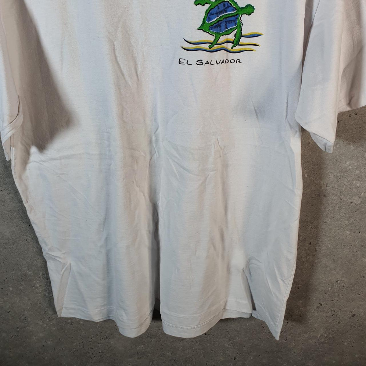 Vintage St Jacks USA El Salvador Single Stitch T Shirt Men’s Large White Big Fish Vintage