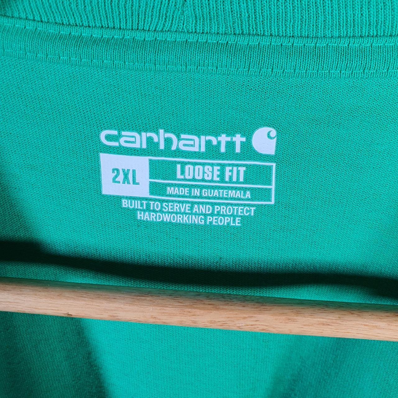Vintage Carhartt Pocket T Shirt Men’s 2XL Blue Workwear Chore Utility Loose Fit C9230