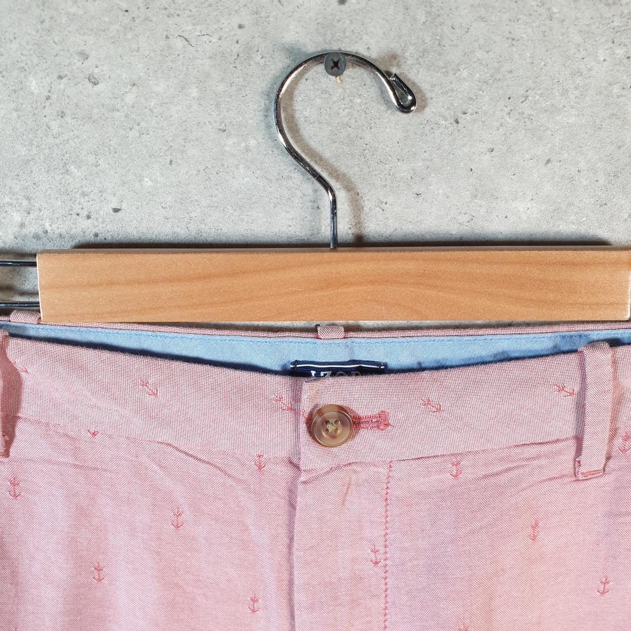 Vintage Izod Shorts Jorts Cargo Men’s W38 Pink AOP Chino Pockets Baggy Cotton
