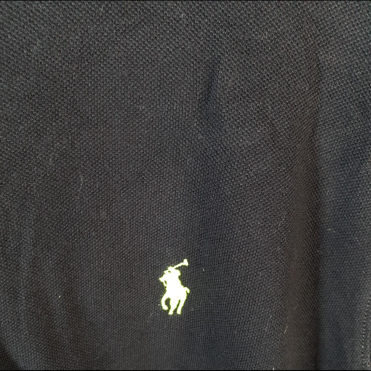 Vintage Ralph Lauren Polo Heavyweight Hoodie Men’s XL Black Cotton Full Zip Pony
