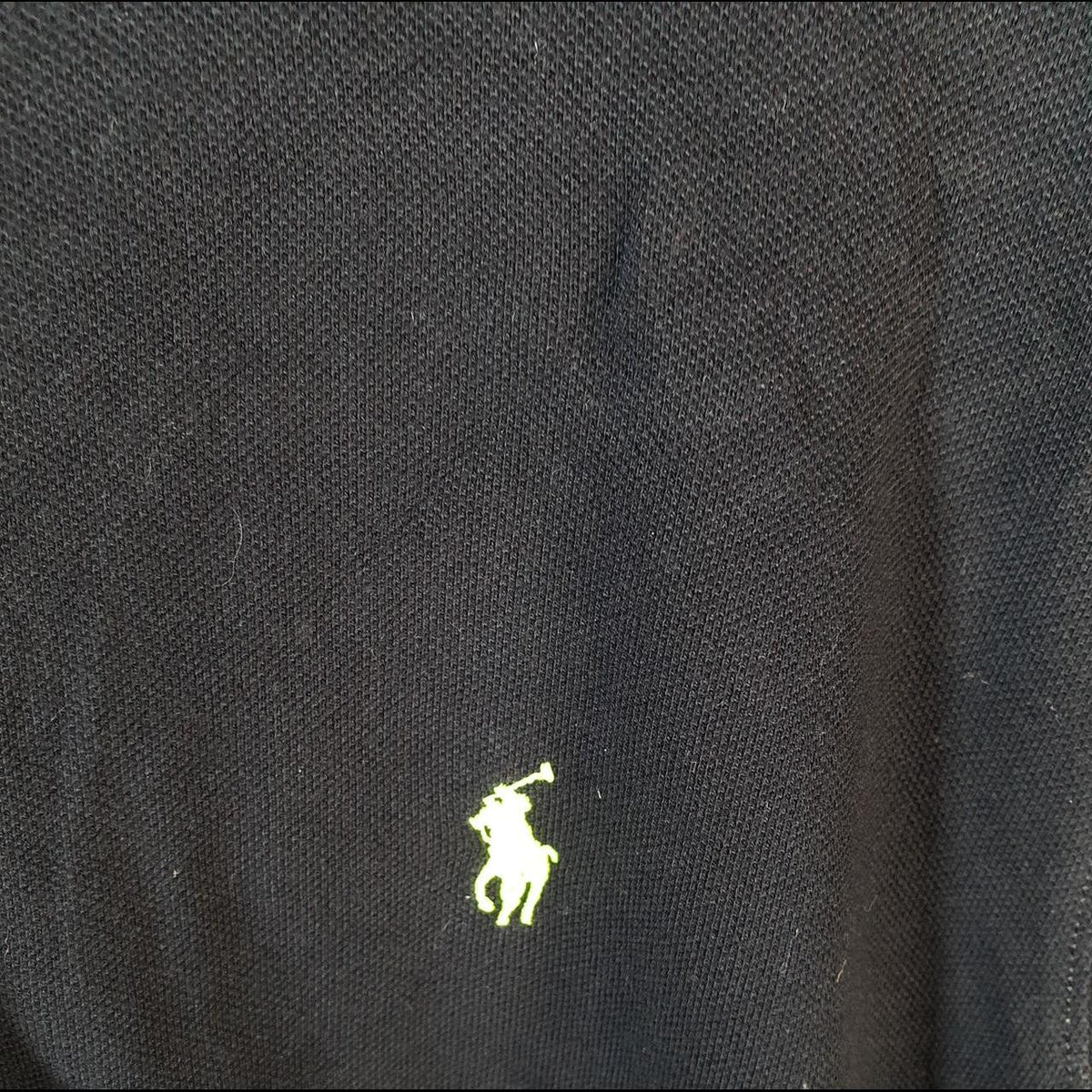 Vintage Ralph Lauren Polo Heavyweight Hoodie Men’s XL Black Cotton Full Zip Pony