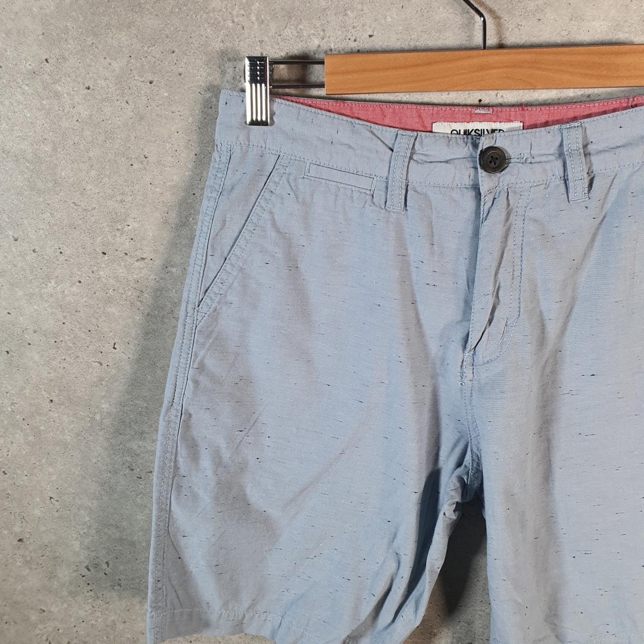 Vintage Quiksilver Chino Shorts Jorts Cargo Men’s W30 Blue Baggy Cotton A4466