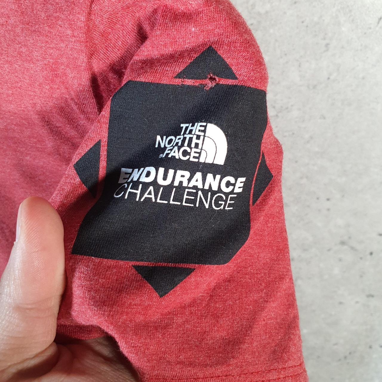 Vintage The North Face TNF Endurance Challenge T Shirt Womens Small Pink Logo Athletic