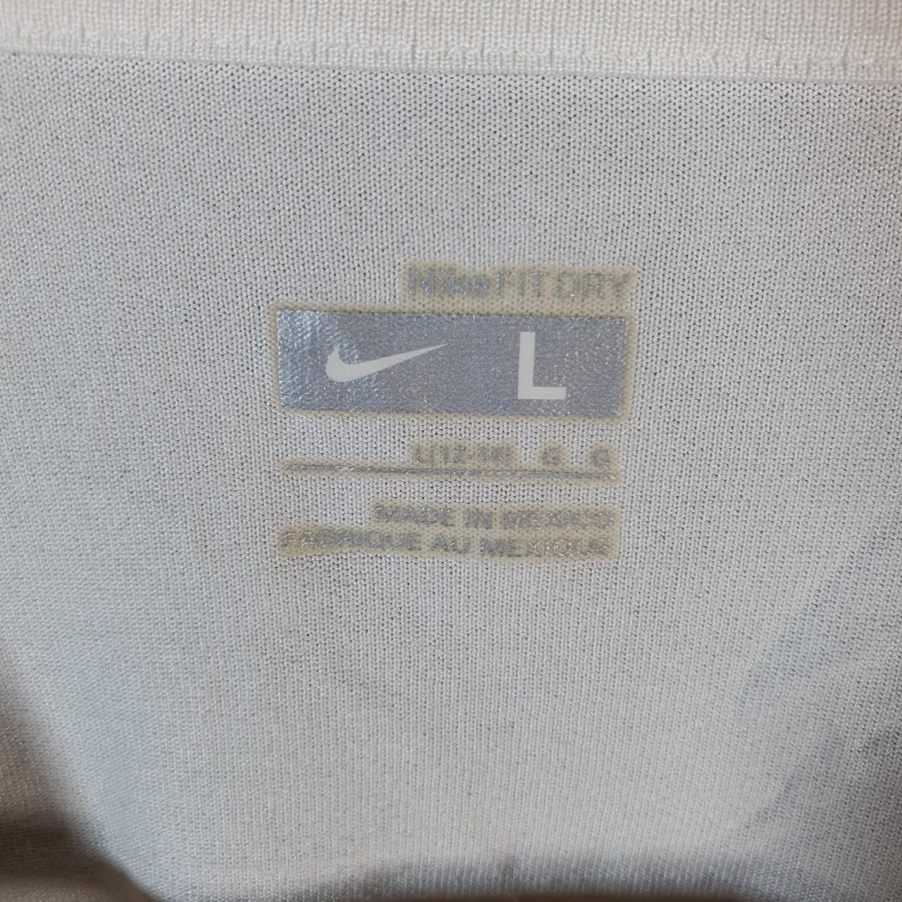 Vintage Nike Fit Dry T Shirt Womens Large White Sports Swoosh Athletic