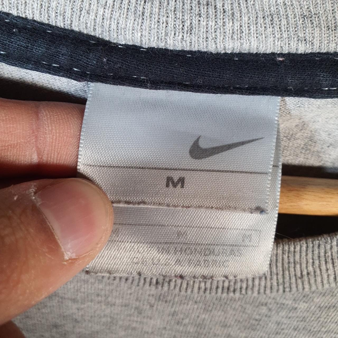 Vintage Nike 90s USA Embroidered T Shirt Men’s Medium Grey Swoosh Y2K Pullover Logo