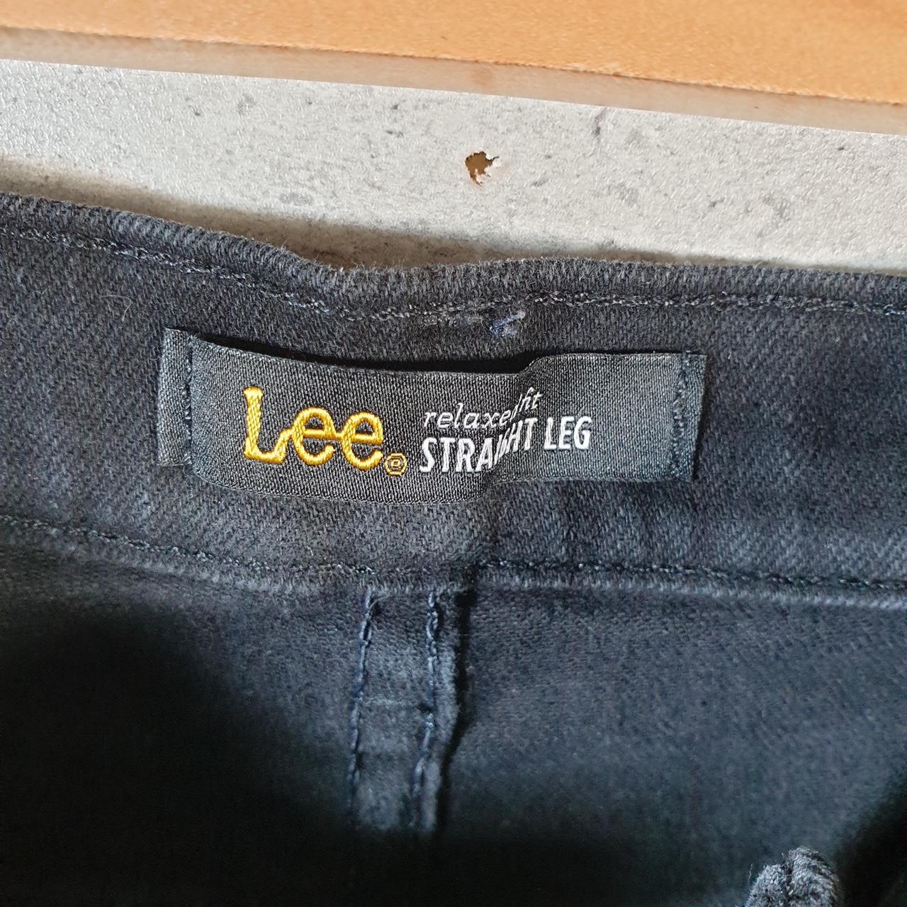 Vintage Lee Baggy Shorts Jorts Cargo Womens W30 Black Relaxed Denim