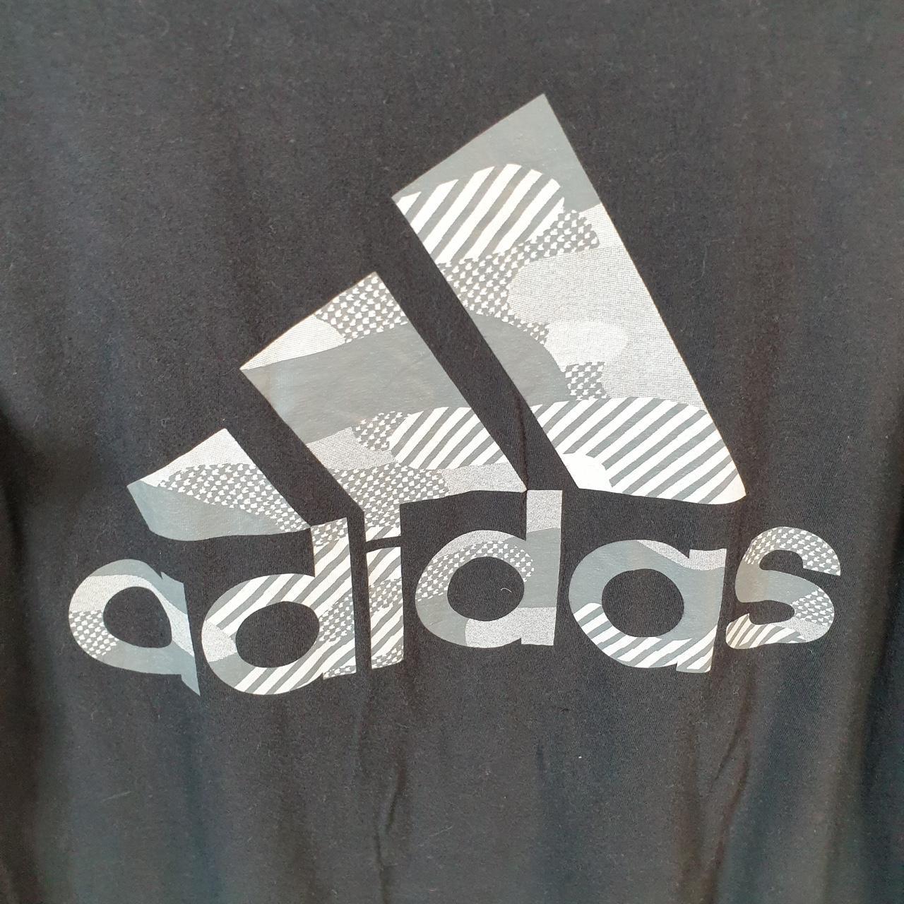 Vintage Adidas Amplifier T Shirt Shirt Men’s Medium Black Three Stripes Logo Athletic