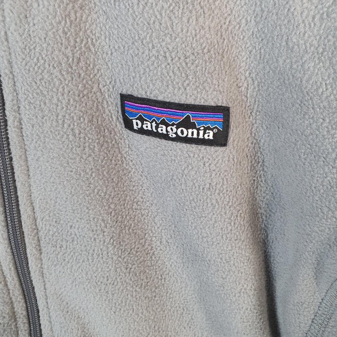 Vintage Patagonia Micro D Full Zip Pullover Sweatshirt Womens Small Grey Winter