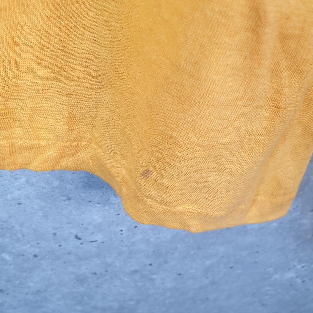 Vintage Diamond Dust Palm Tree Sunset USA Single Stitch T Shirt Men’s Large Orange