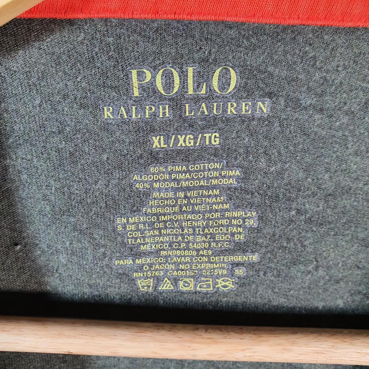 Vintage Ralph Lauren Polo T Shirt Men’s XL Khaki Green Embroidered Pony Classic Fit C9110