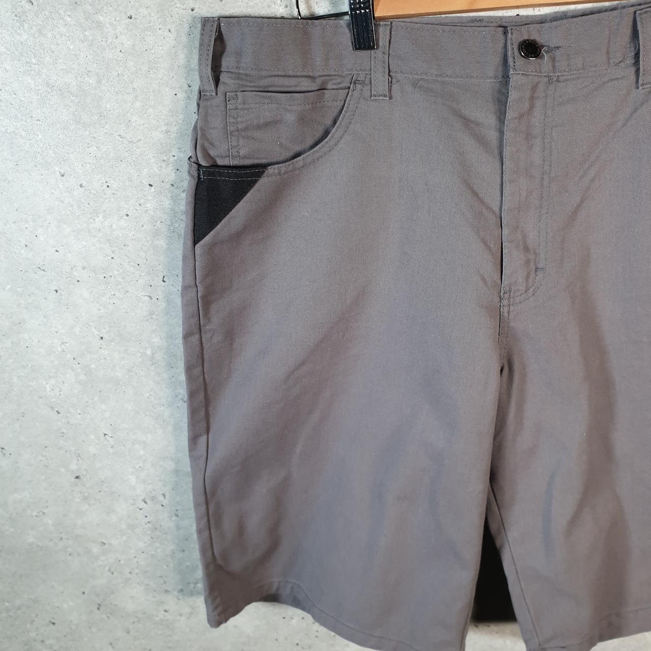 Vintage Dickies Baggy Chino Shorts Jorts Cargo Mens W38 Grey Relaxed Fit