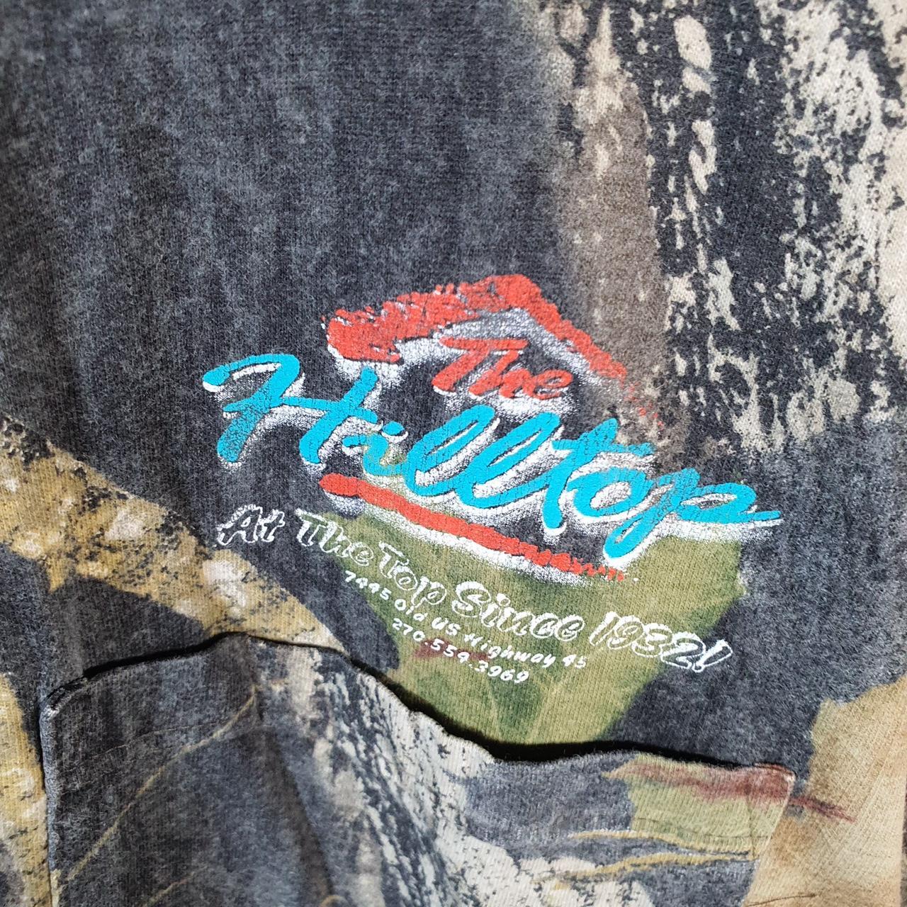 Vintage Russell Outdoors RealTree Camoflauge T Shirt Men’s XL Green Camo Short Sleeve