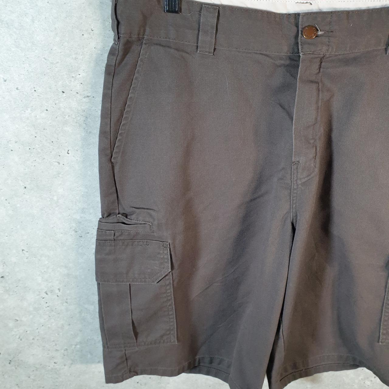 Vintage Dickies Baggy Chino Shorts Jorts Cargo Mens W36 Brown Relaxed Fit