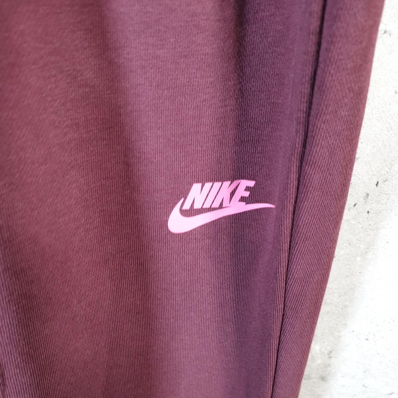 Vintage Nike Club Sweatpant Joggers Mens 2XL Burgundy Red Swoosh Sports Tracksuit - Big Fish Vintage