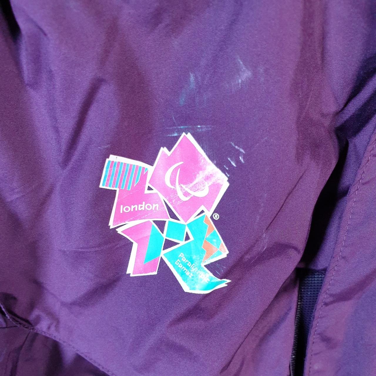 Vintage Adidas 2012 London Paralympic Games Windbreaker Mens XS Purple Full Zip