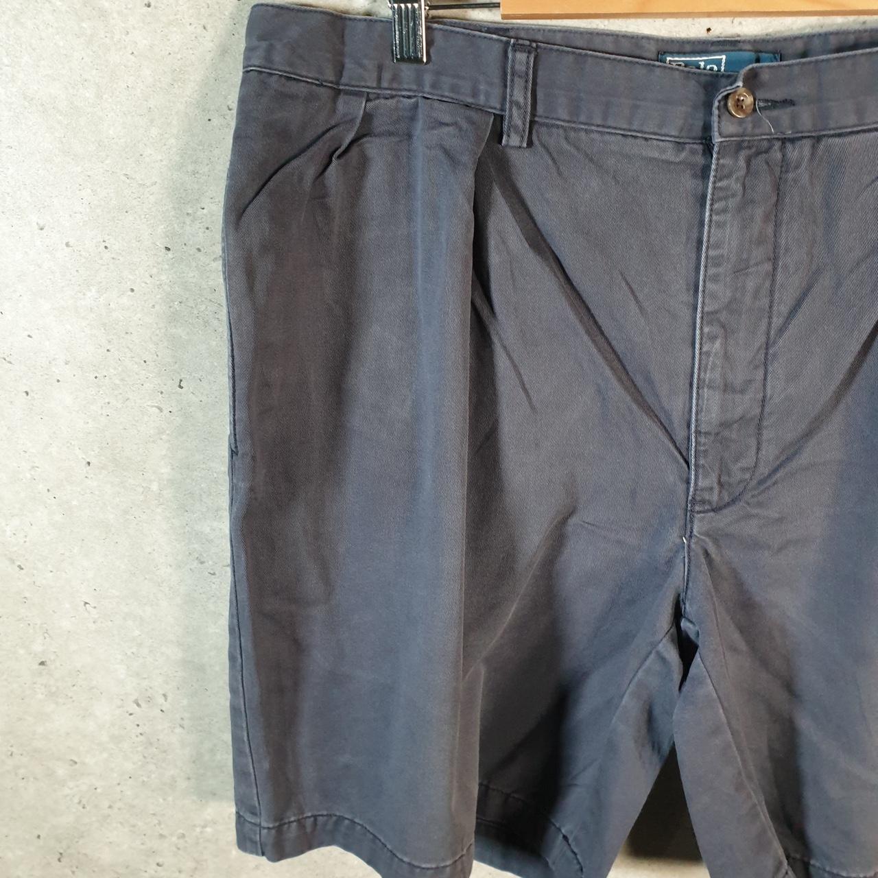 Vintage Ralph Lauren Polo Shorts Jorts Chino Cargo Men’s W40 Navy Blue Baggy Cotton