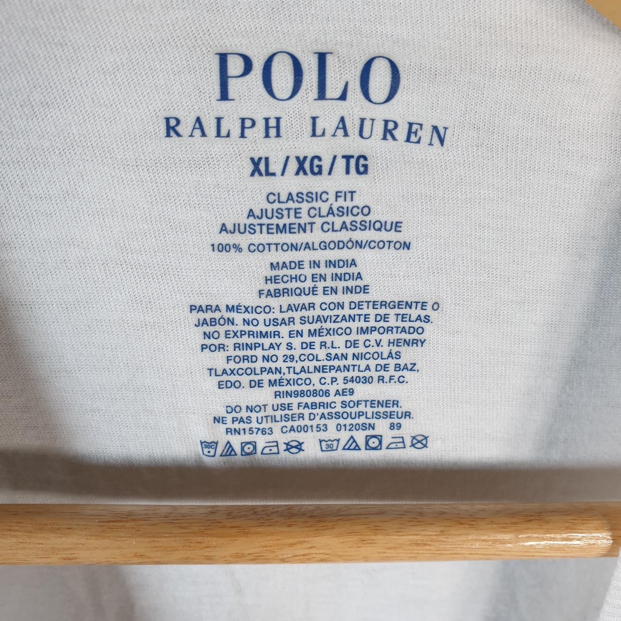 Vintage Ralph Lauren Polo Sport T Shirt Men’s XL White Classic Fit Embroidered Pony C9164