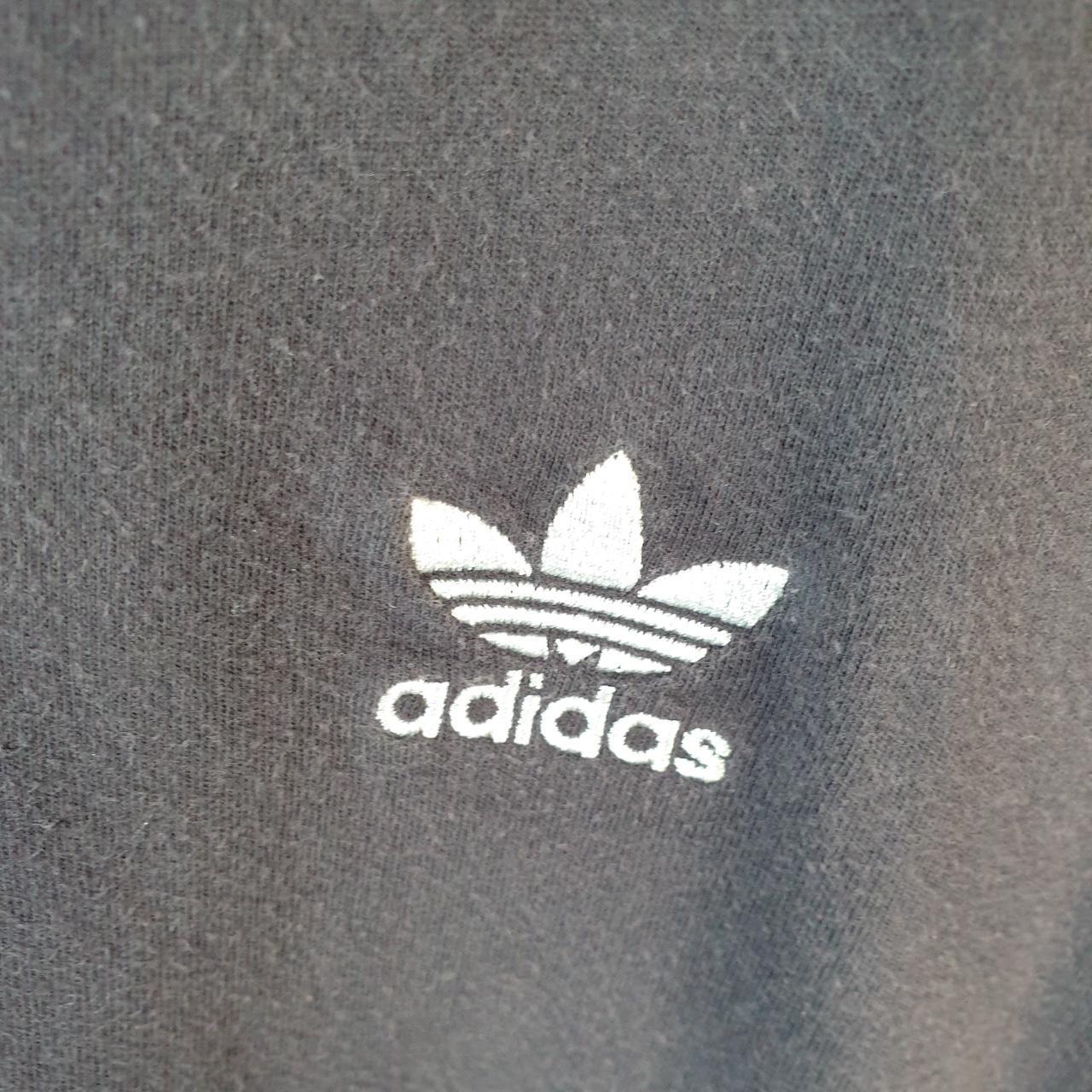 Vintage Adidas Trefoil Retro T Shirt Men’s Small Navy Blue Three Stripes Logo Athletic