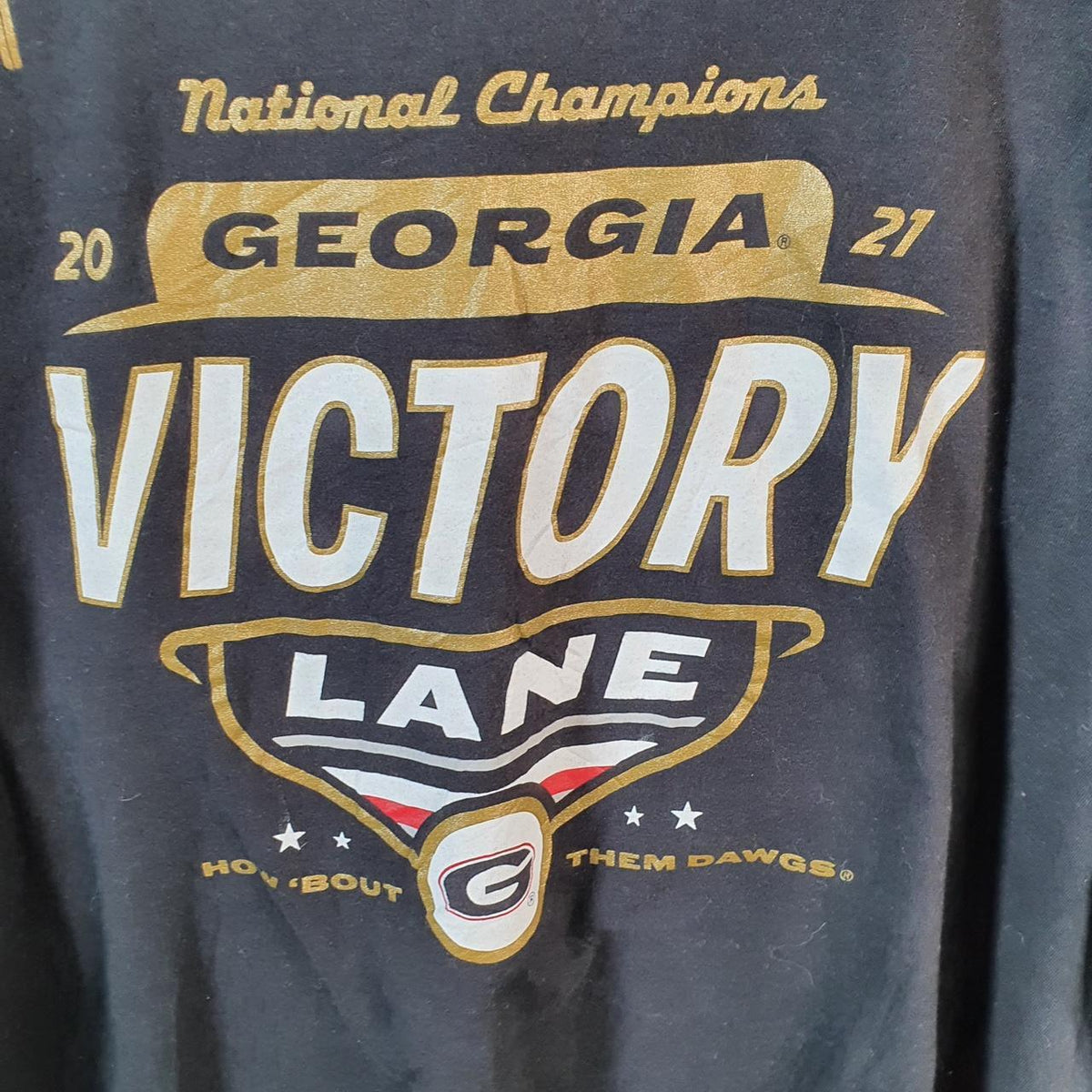 Vintage Nike 2021 Georgia Victory Lane T Shirt Men’s XL Black Logo Swoosh Athletic