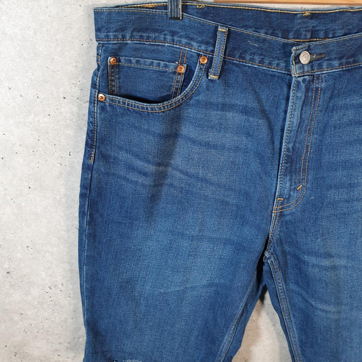 Vintage Levi’s 511 Baggy Shorts Jorts Cargo Mens W40 Blue Relaxed Denim