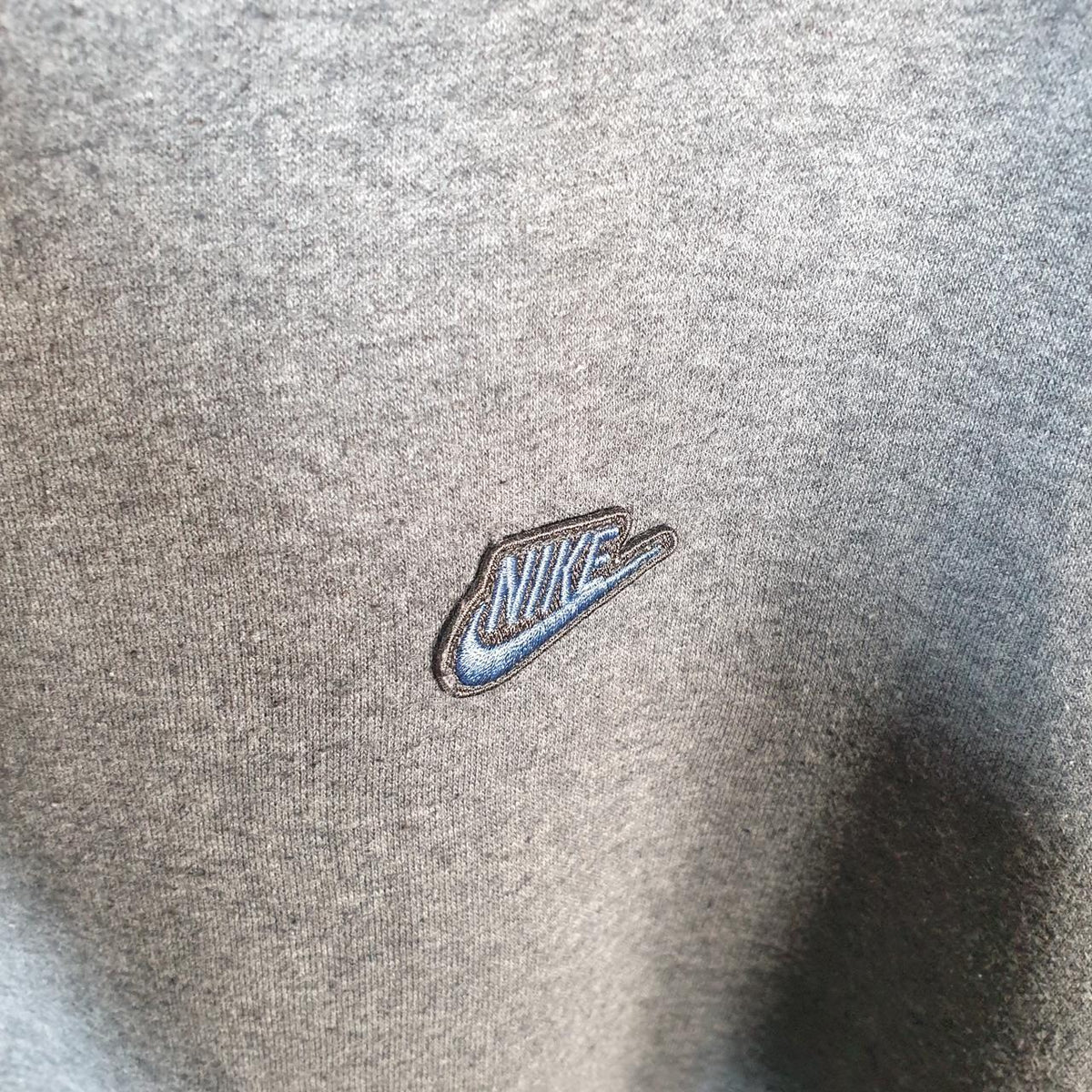 Vintage Nike 90s Club Embroidered Sweatshirt Men’s XL Grey Swoosh Y2K Pullover