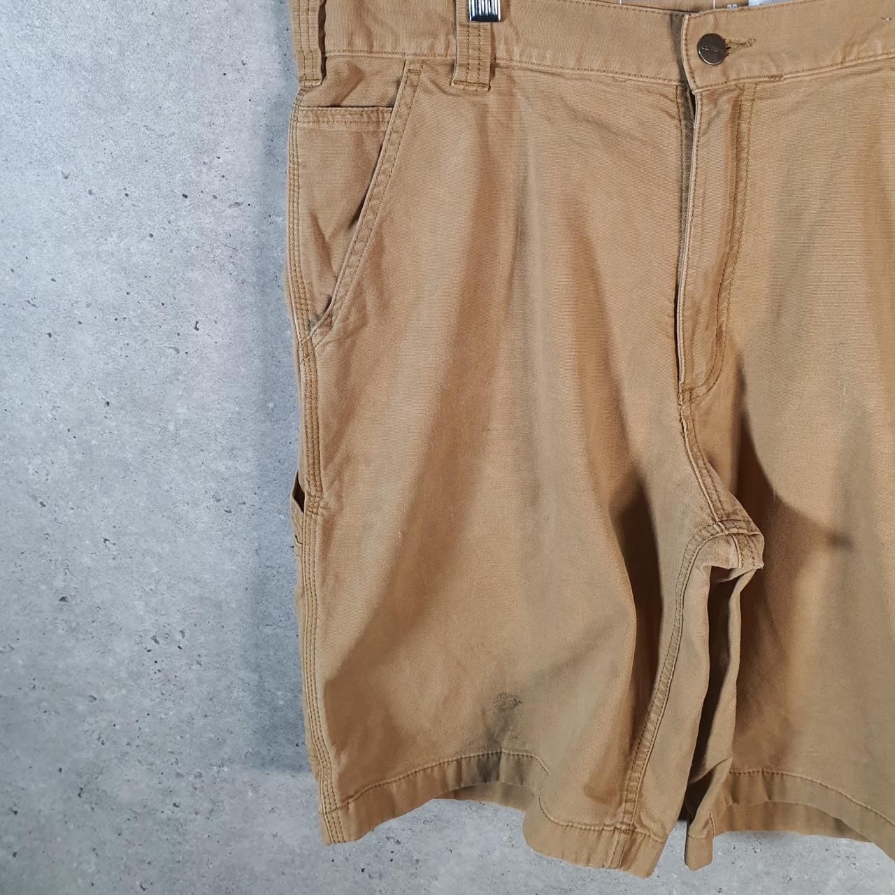 Vintage Carhartt Baggy Carpenter Shorts Jorts Cargo Men’s W36 Brown Relaxed Fit Workwear Big Fish Vintage