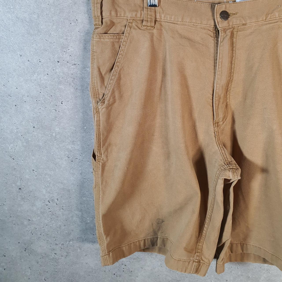Vintage Carhartt Baggy Carpenter Shorts Jorts Cargo Men’s W36 Brown Relaxed Fit Workwear Big Fish Vintage