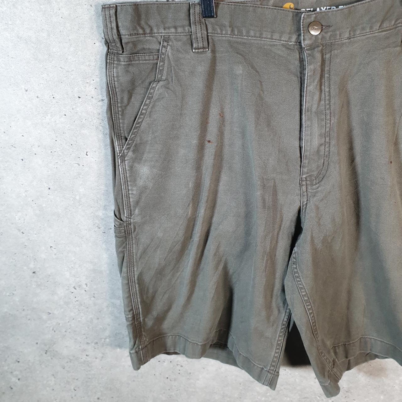 Vintage Carhartt Baggy Carpenter Shorts Jorts Cargo Men’s W40 Grey Relaxed Fit Workwear