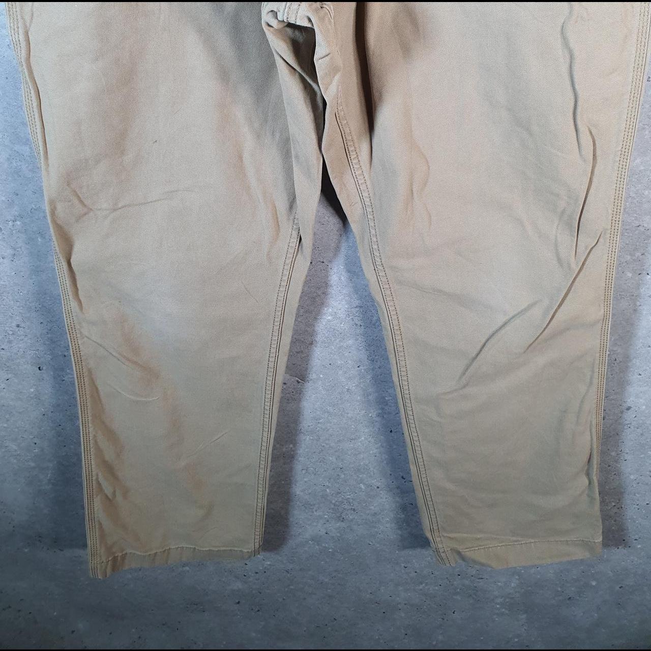 Vintage Carhartt Carpenter Trousers Mens W34 L32 Brown Relaxed Fit Workwear