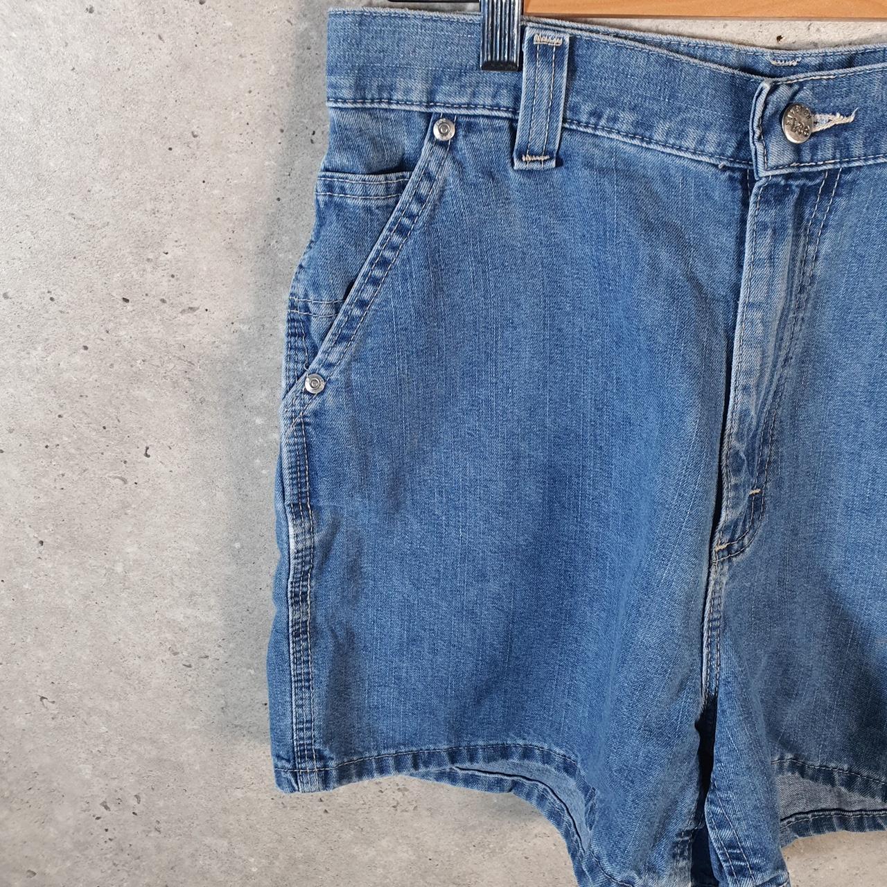 Vintage Lee Baggy Shorts Jorts Cargo Womens W30 Blue Denim Relaxed Cargo