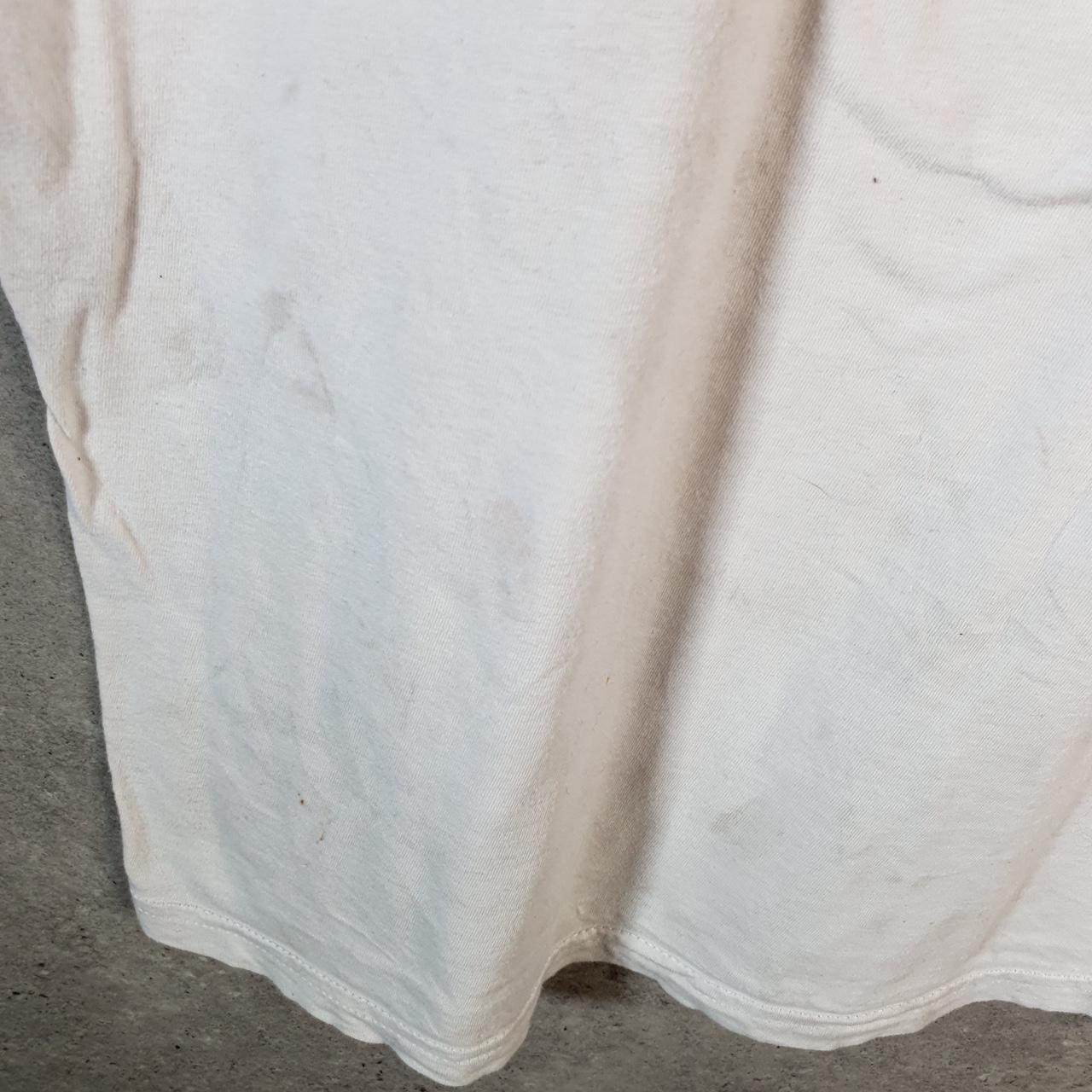 Vintage Adidas Amplifier T Shirt Men’s Large White Three Stripes Logo Athletic