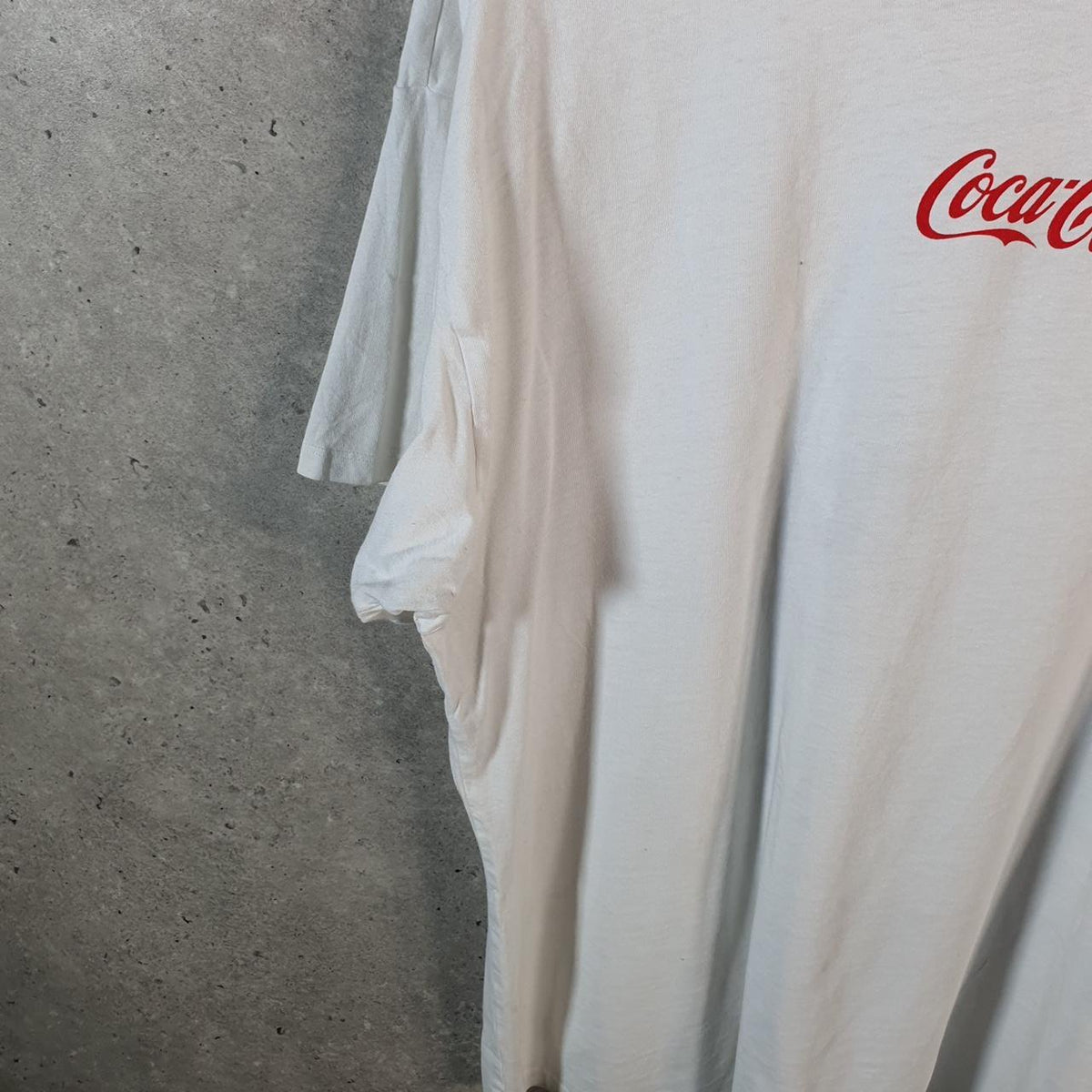 Vintage H&M Coke Coca Cola Glass Bottle T Shirt Men’s Small White Graphic