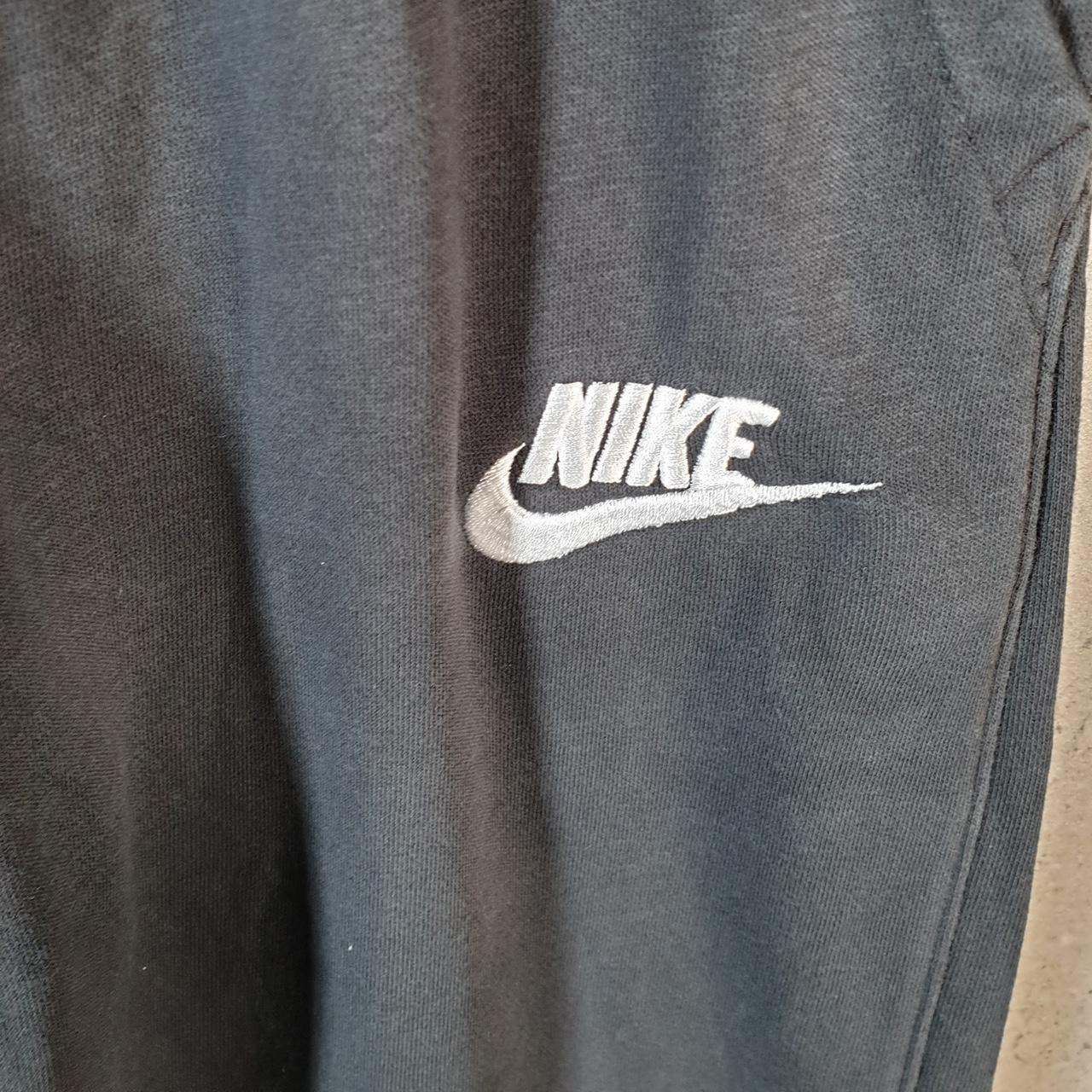 Vintage Nike Club Sweatpant Joggers Womens XL Black Swoosh Sports Tracksuit Big Fish Vintage